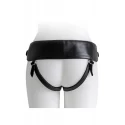 VIRGITE UNIVERSAL HARNESS WITH BLACK DILDO SIZE L BLACK