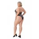 Body Baci Lingerie Wetlook Halter Top Teddy