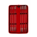 Zestaw kulkowych sond do cewki Mr. Steel Rosebud Urethral Sounds 8 Pcs