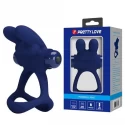 Pretty Love Powerful Vibro Cock Ring Bunny Blue