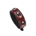 Liebe seele obróżka ze smyczą wine red collar and leash