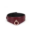 Liebe seele obróżka ze smyczą wine red curved collar