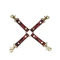 Liebe seele uprząż bondage victorian garden lace and pu hogtie