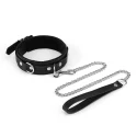 Liebe seele obróżka ze smyczą black bond collar with leash