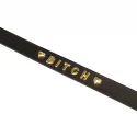 Choker z napisem BITCH Liebe Seele