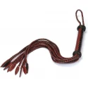 Liebe seele wine red and black leather cat o nine tails whip