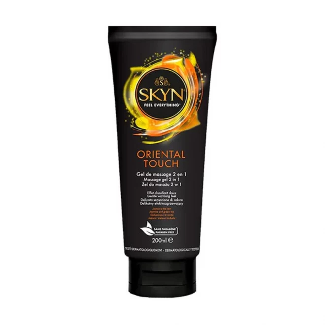 Rozgrzewajacy żel do masażu miejsc intymnych Unimil Skyn Oriental Touch 200 ml