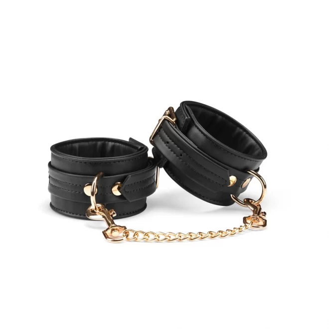 Liebe seele kajdanki black organosilicon ankle cuffs