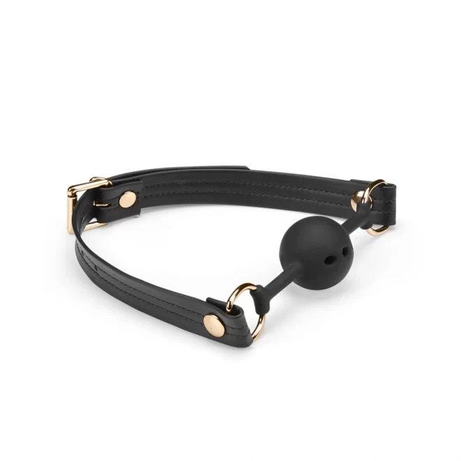Liebe seele knebel black organosilicon ball gag
