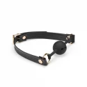 Liebe seele knebel black organosilicon ball gag