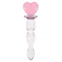 Szklane dildo z serduszkiem Crystal Heart Of Glass