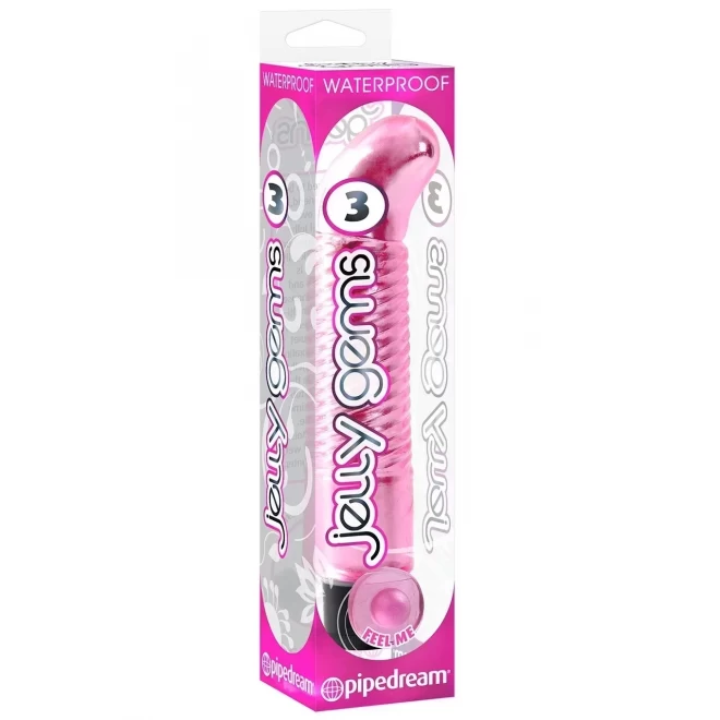 Żebrowany wibrator do punktu G Jelly Gems No. 3 (3 kolory)