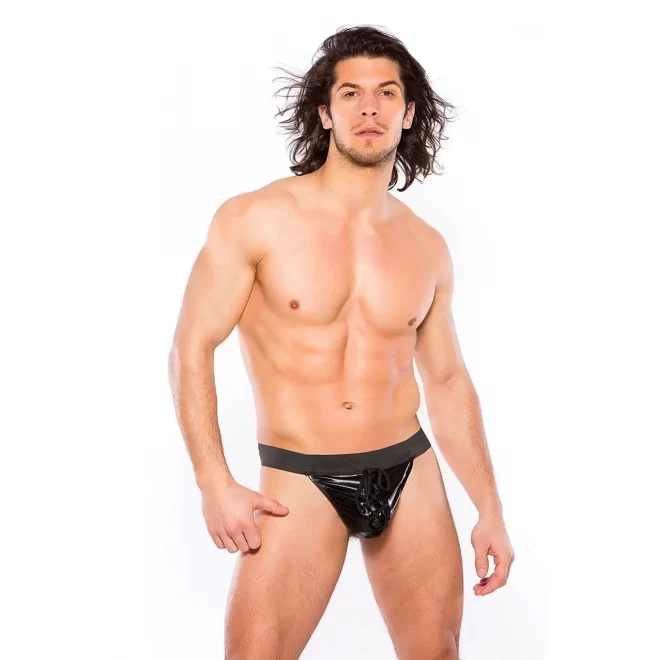 Błyszczące stringi Wetlook Thong