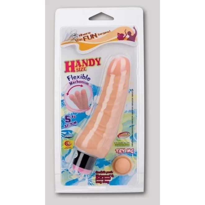 Relistyczna giętki wibrator Handy Size 12,7 cm