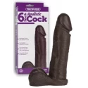 Członek z jądrami do Strap-On Vac-U-Lock Realistic Black Cock