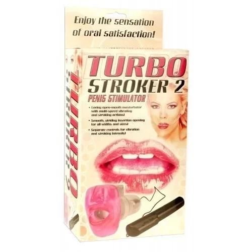Masturbator w kształcie ust z wibracjami Turbo Stroker 2