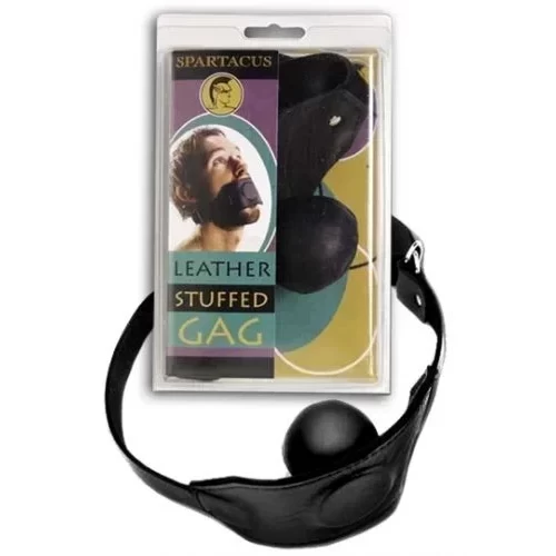Knebel skórzany z kulą wkładaną do ust Leather Stuffed Gag Small