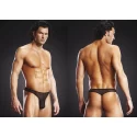 Blue line g-string schwarz 