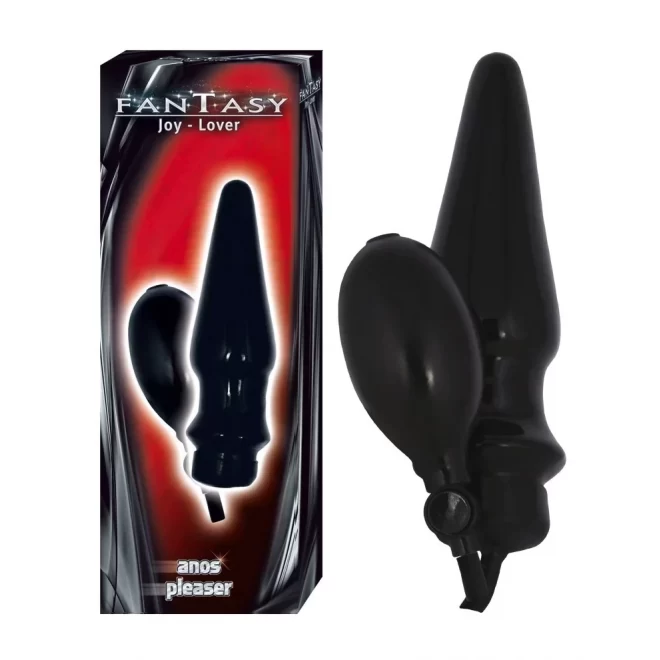 Lateksowy, pompowany plug analny Anos Pleaser