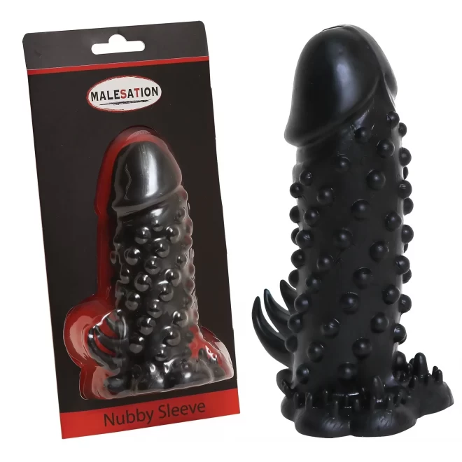 Nakładka na penisa z wypustkami Malesation Nubby Sleeve