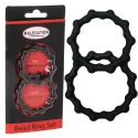 Zestaw silikonowych pierścieni na penisa Malesation Bead Ring Set