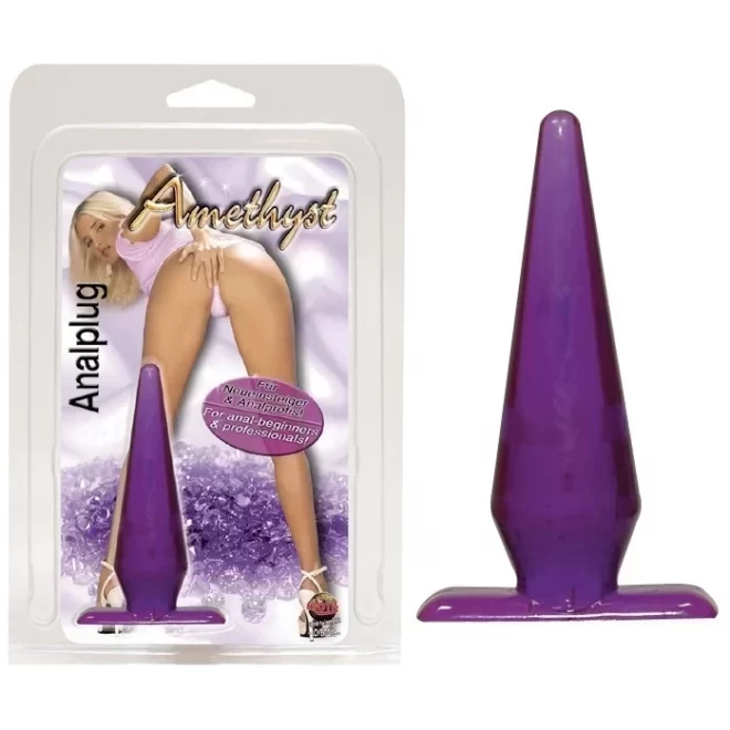 Plug analny Analplug Amethyst 10cm, Lila
