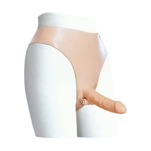 Lateksowy penis na paskach Shane s World Wireless Latex Harness With Slender Penis