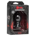Ace premium silicone anal plug medium - black
