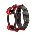 Cock & ball master's rings - black | red