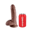 Realistyczne dildo Cock 7 Inch W/ Balls (3 kolory)