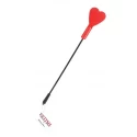 Zmysłowy bat w kształcie serduszka Silicone Heart