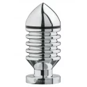 Metalowy, prążkowany plug analny Hector Helix Buttplug L