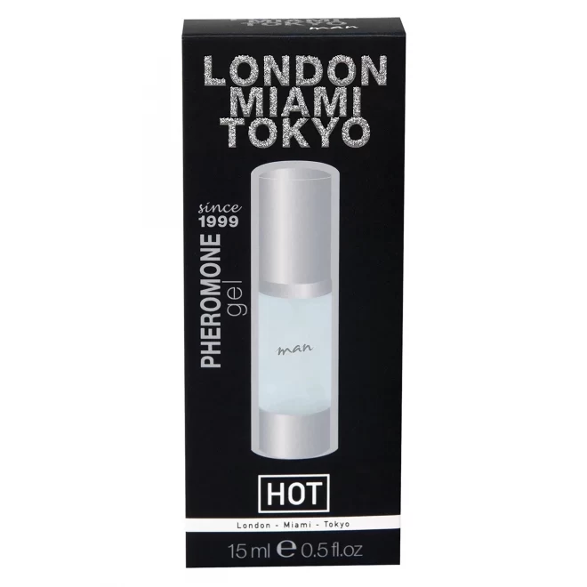 Żel z feromonami dla mężczyzn London Miami Tokyo Pheromone Gel Man 15 ml