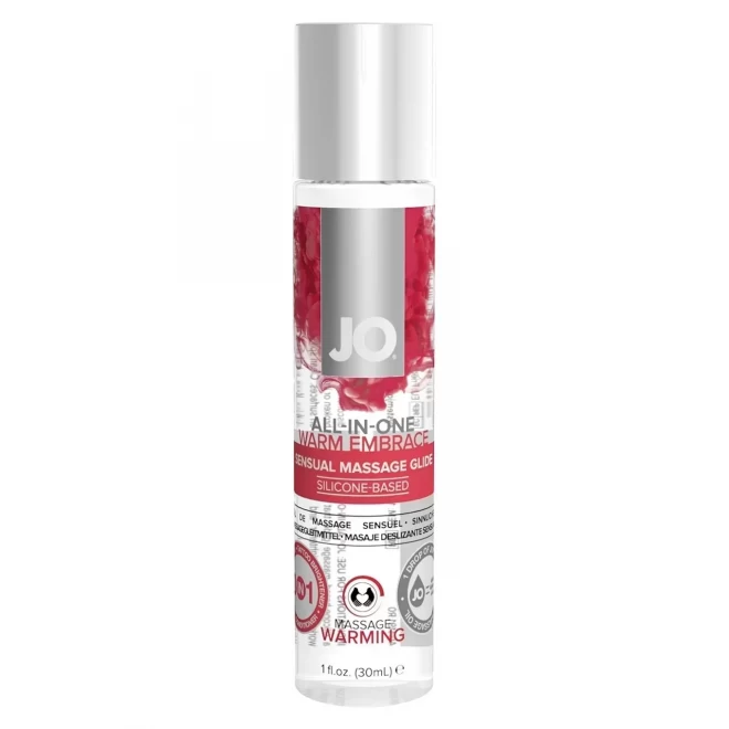 Rozgrzewający olejek do masażu JO All in One Warming Massage Glide 30 ml