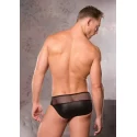 Low cut fishnet briefs