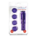 Masażer do łechtaczki z wymiennymi końcówkami Pocket Pleasure (3 kolory)