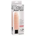 Karbowany wibrator z cyberskóry Real Feel Lifelike Toys No. 7 (3 kolory)