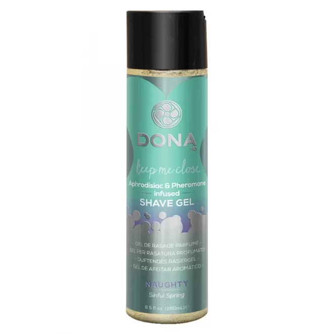 Żel do golenia z afrodyzjakami i feromonami Dona Naughty Sinful Spring Shave Gel 250 ml