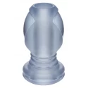 Titanmen the hollow, tunnel anal plug, pvc, clear, 11,7cm