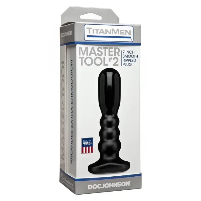 Czarne dildo do miłości analnej Master Tool 2