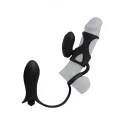 Caged 2 vibrating cock cage with ball strap & dual bullets -
