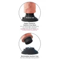 Super Realistyczny wibrator z przyssawką King Cock Vibrating Cock 8 (2 kolory)