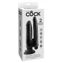 Podwójny, realistyczny wibrator King Cock Vibrating Double Penetrator (2 kolory)