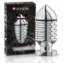 Metalowy, prążkowany plug analny Hector Helix L