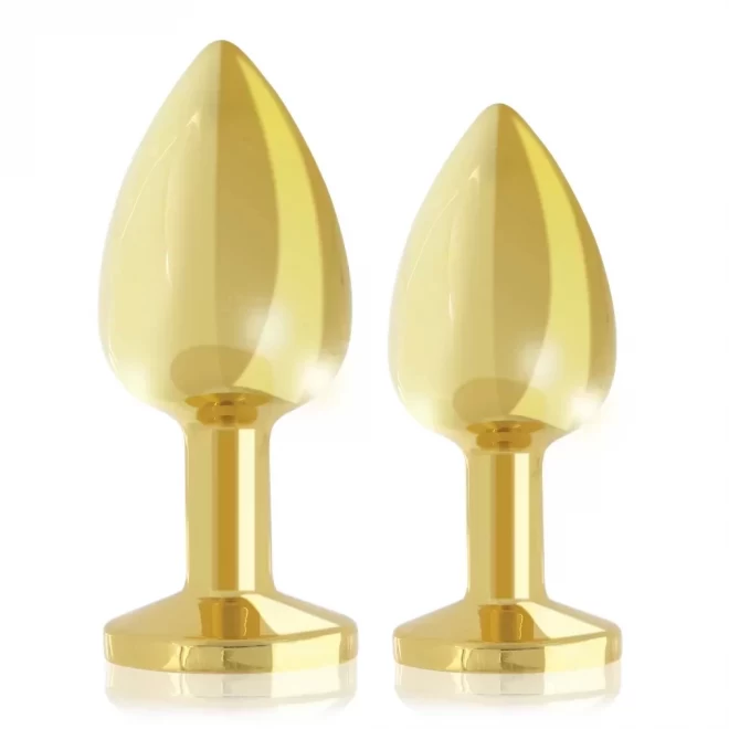 Rianne s - booty plug luxury set 2x gold
