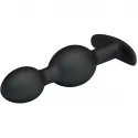 Pretty love silicone anal balls black