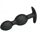 Pretty love silicone anal balls black