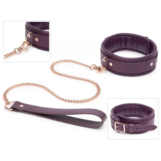 Fsog leather collar & lead