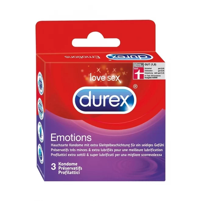Cienkie prezerwatywy Durex Emotions 3 szt.