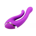 Dual kiss wtaerproof vibrator purple